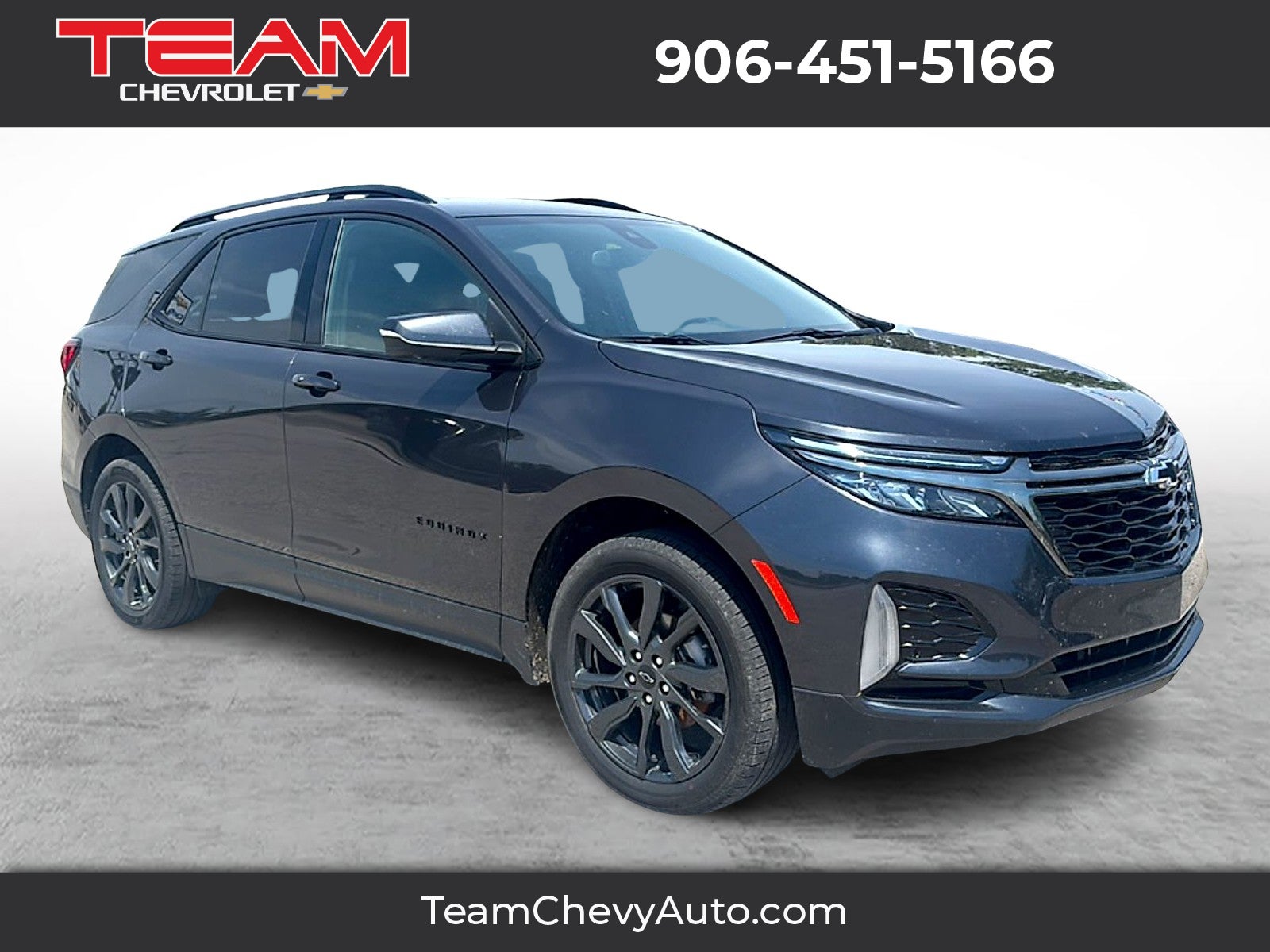 2022 Chevrolet Equinox RS in Iron Gray Metallic — front three-quarter view